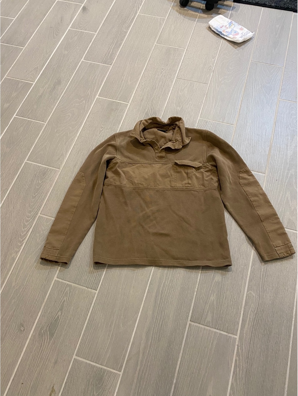 New Men Brown Casual Cotton Jacket Size Small